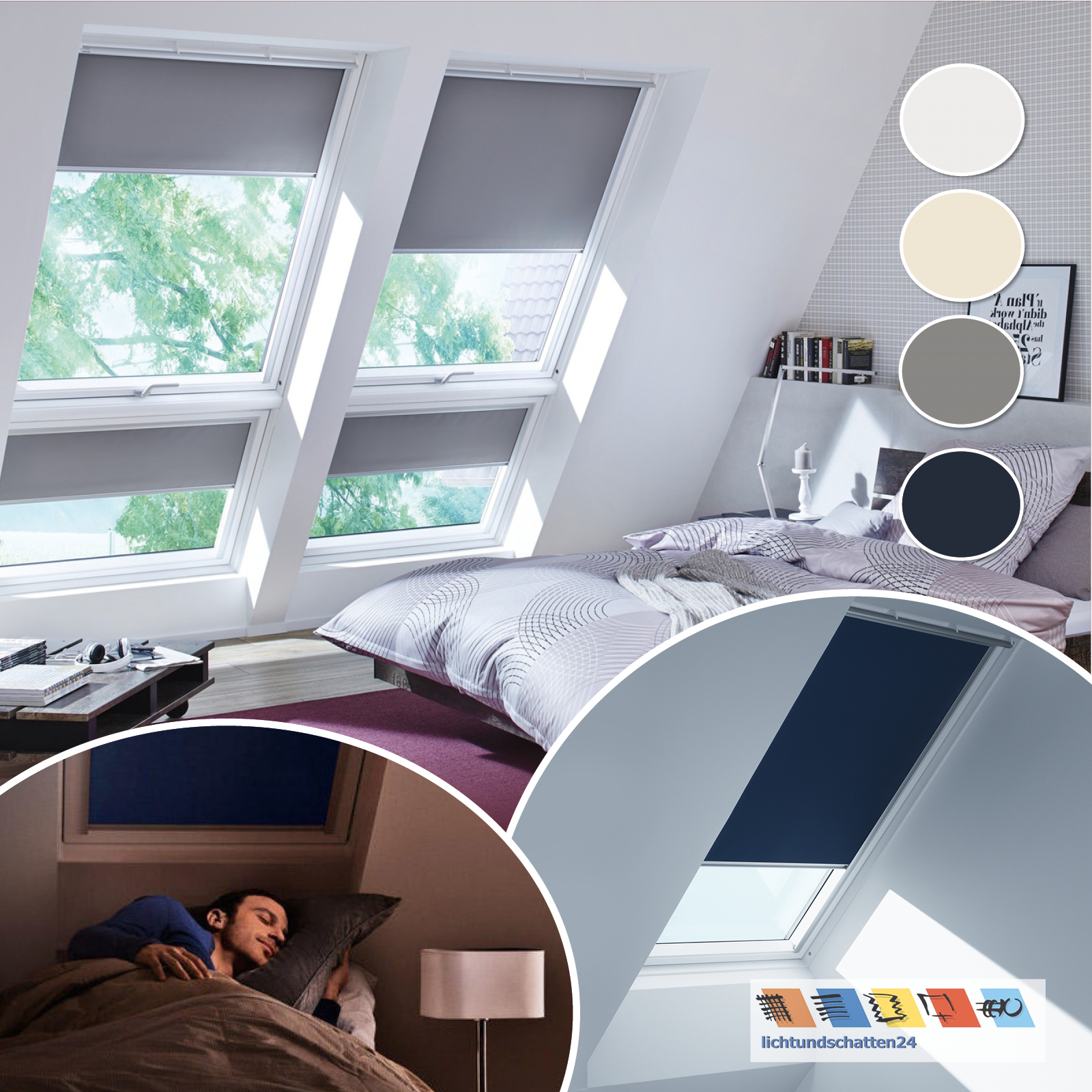 Original VELUX Verdunkelungsrollo weiße alle Größen Schienen GXU GHU | GPU GTU eBay GGU